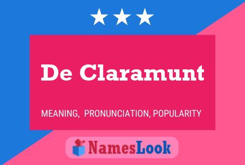 ملصق اسم De Claramunt