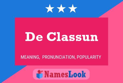 ملصق اسم De Classun