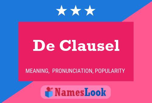 ملصق اسم De Clausel