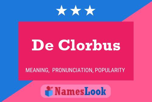 ملصق اسم De Clorbus