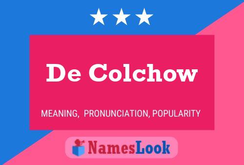 ملصق اسم De Colchow