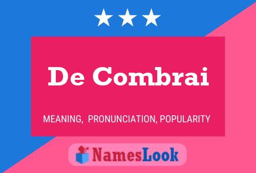 ملصق اسم De Combrai