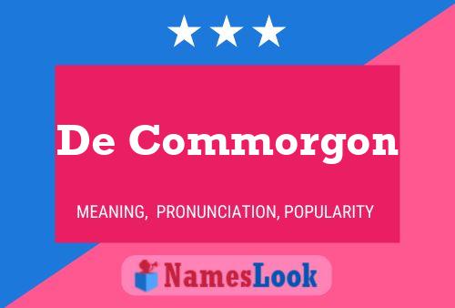 ملصق اسم De Commorgon