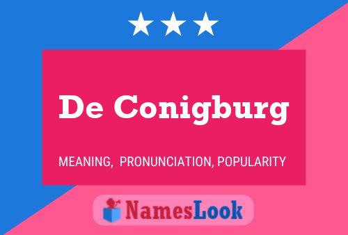 ملصق اسم De Conigburg