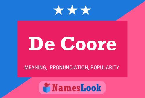 ملصق اسم De Coore