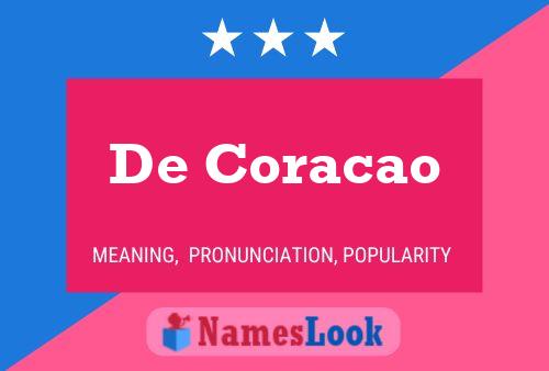 ملصق اسم De Coracao