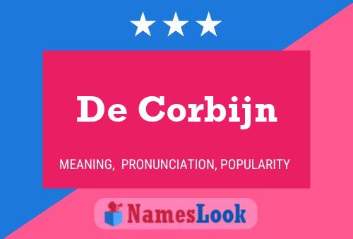 ملصق اسم De Corbijn