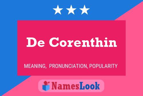 ملصق اسم De Corenthin