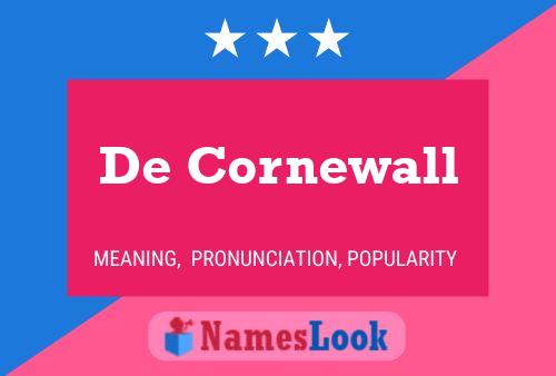 ملصق اسم De Cornewall