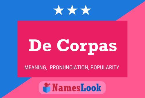 ملصق اسم De Corpas