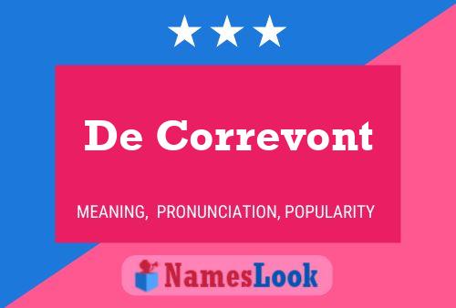 ملصق اسم De Correvont