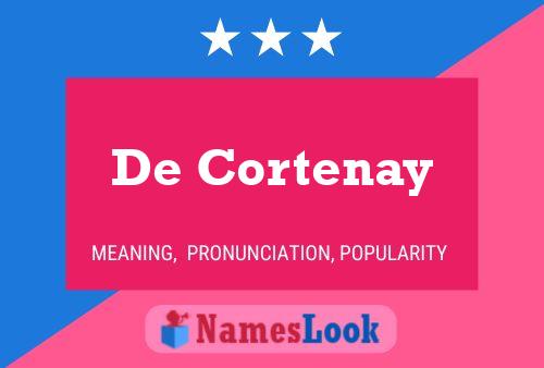 ملصق اسم De Cortenay