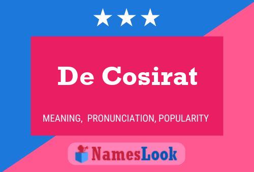 ملصق اسم De Cosirat