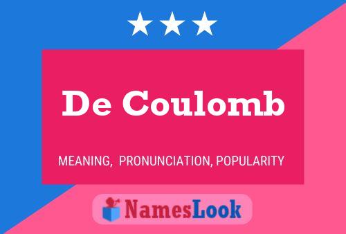 ملصق اسم De Coulomb