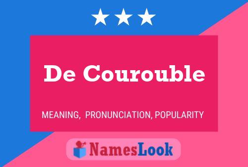 ملصق اسم De Courouble