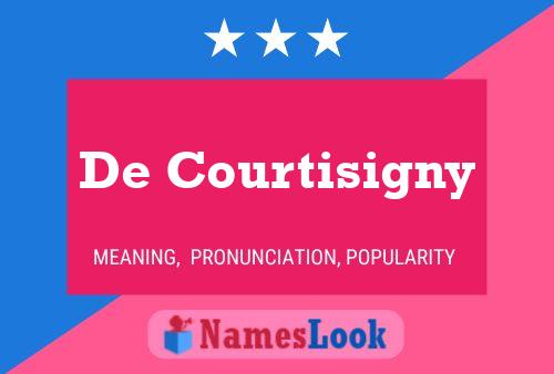 ملصق اسم De Courtisigny