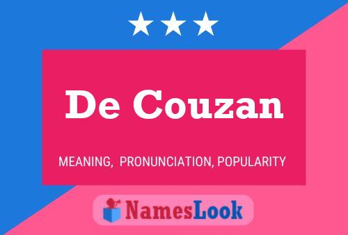 ملصق اسم De Couzan