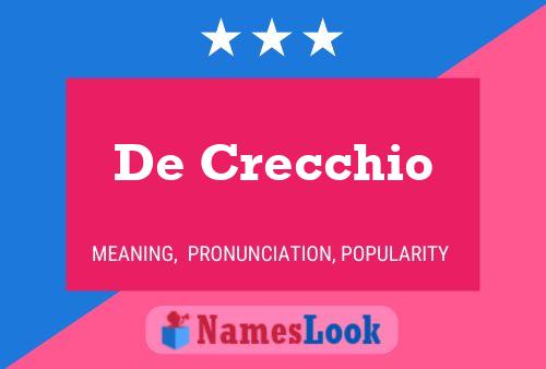 ملصق اسم De Crecchio