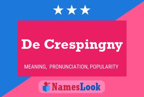 ملصق اسم De Crespingny