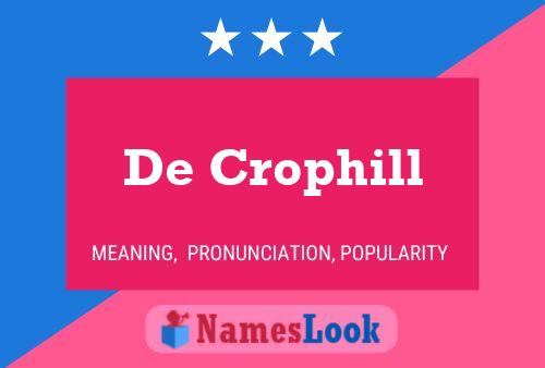 ملصق اسم De Crophill