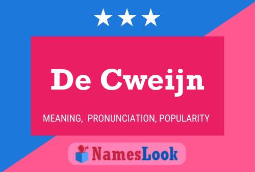 ملصق اسم De Cweijn