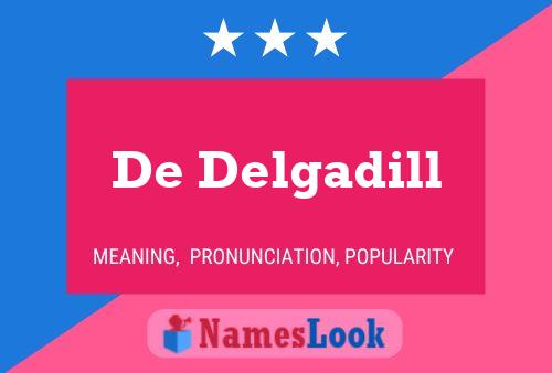 ملصق اسم De Delgadill