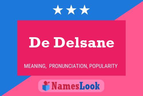 ملصق اسم De Delsane