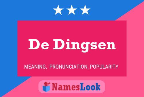 ملصق اسم De Dingsen