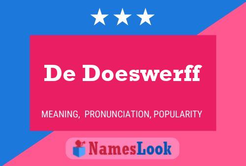 ملصق اسم De Doeswerff