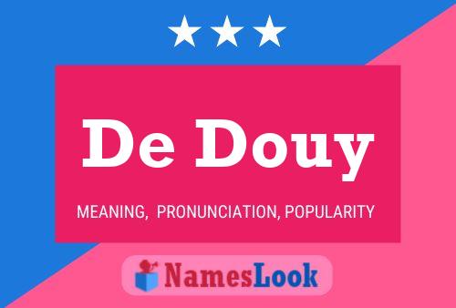 ملصق اسم De Douy