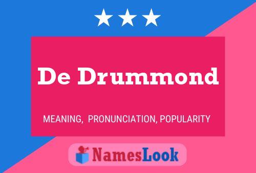 ملصق اسم De Drummond