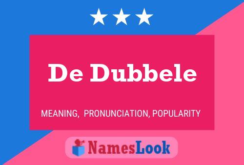 ملصق اسم De Dubbele