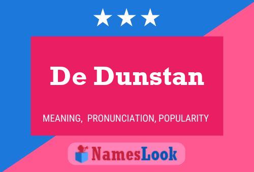 ملصق اسم De Dunstan