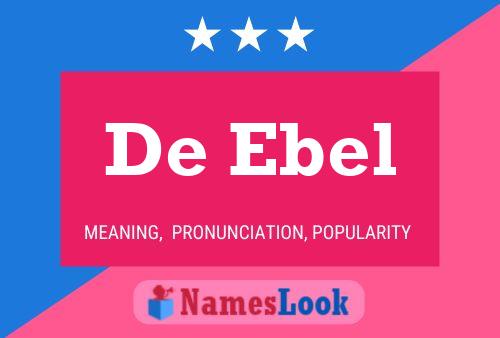 ملصق اسم De Ebel