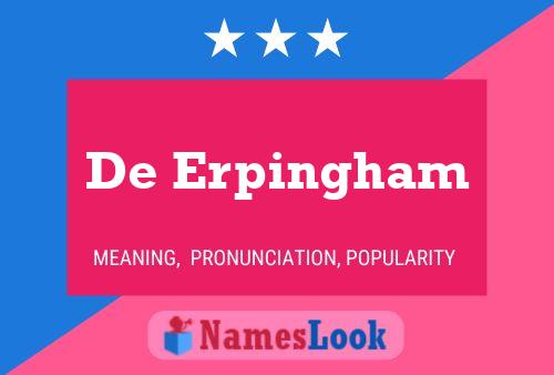 ملصق اسم De Erpingham