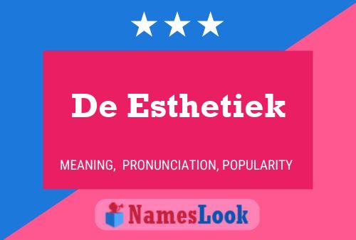 ملصق اسم De Esthetiek