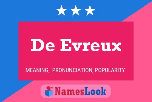 ملصق اسم De Evreux