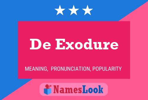 ملصق اسم De Exodure