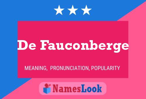 ملصق اسم De Fauconberge