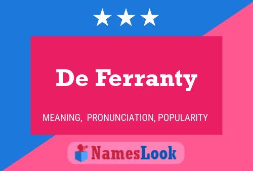 ملصق اسم De Ferranty