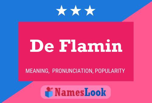 ملصق اسم De Flamin