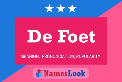 ملصق اسم De Foet