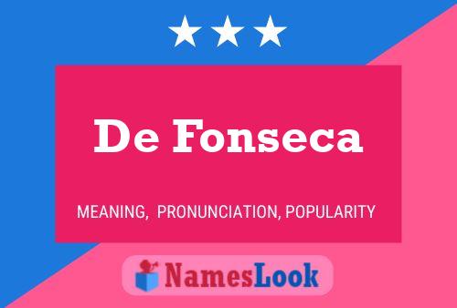 ملصق اسم De Fonseca