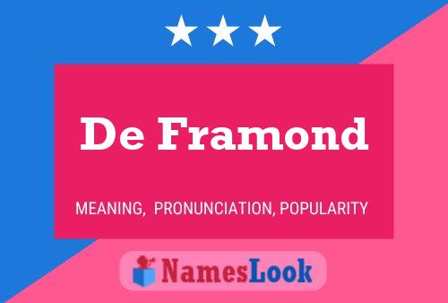 ملصق اسم De Framond