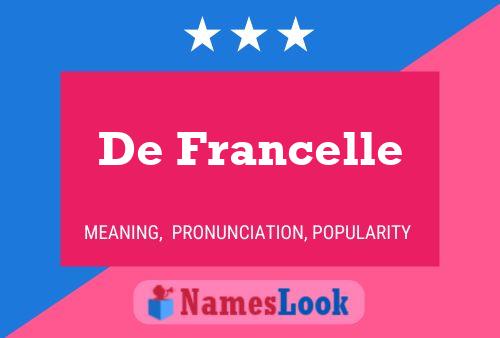 ملصق اسم De Francelle