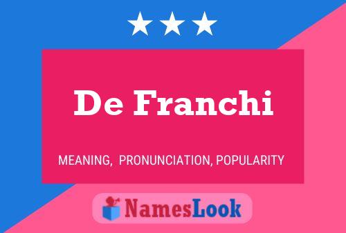 ملصق اسم De Franchi