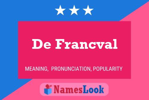 ملصق اسم De Francval