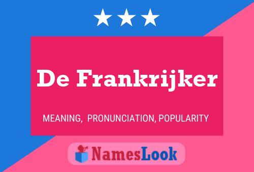 ملصق اسم De Frankrijker