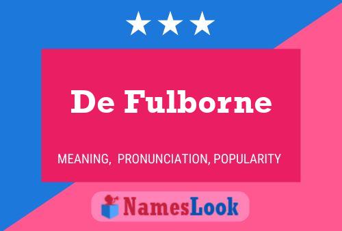 ملصق اسم De Fulborne