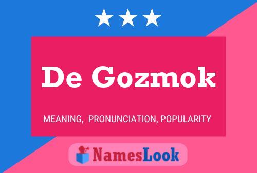 ملصق اسم De Gozmok